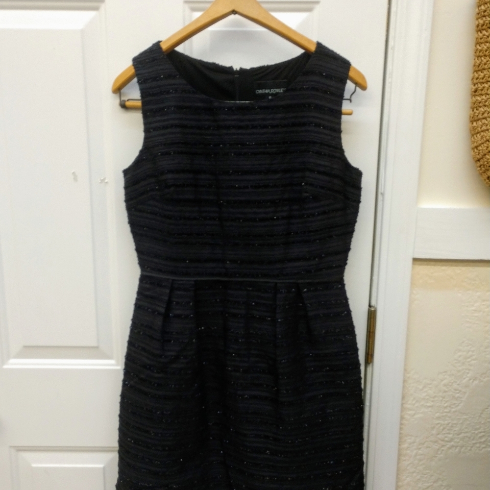 Cynthia Rowley above the knee black party dress - Picture 2 of 4